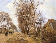 Camille Pissarro Rural road France oil painting artist